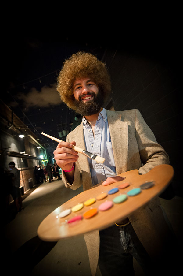 Photograph Bob Ross Impersonator